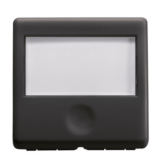 Bouton Gewiss system noir port-nom 2 modules GW21591