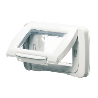 Plaque étanche Gewiss system blanche ip55 3 modules GW22451