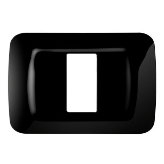 Gewiss System black top plate 1 Module GW22511