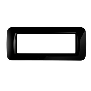 Gewiss System schwarz Top-Platte 6 Positionen GW22516