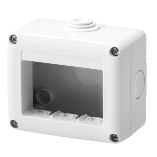 Gewiss boîtier pour les appareils System horizontal protégé 3 places IP40