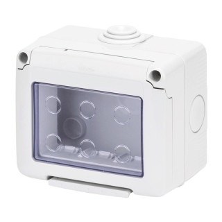 Gewiss boîtier pour appareils System horizontal étanche 3 places IP55