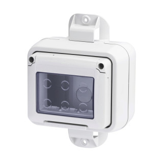 Gewiss Housing for devices System watertight 3 modules fixing embrace pole IP55