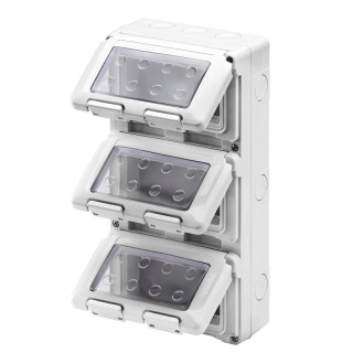 Gewiss wall-mounted Housing 12 modules IP55 for System series GW27052