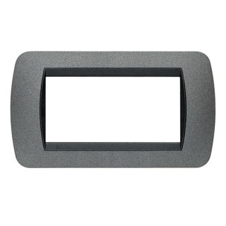 Bticino Living International plaque 4 modules graphite L4804GF