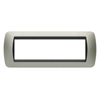Bticino Living International plate 7 modules light titanium L4807TC