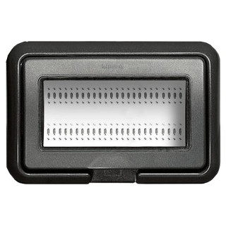 Bticino Placca Stagno IP55 Grigio Living 4 Mod 24604L