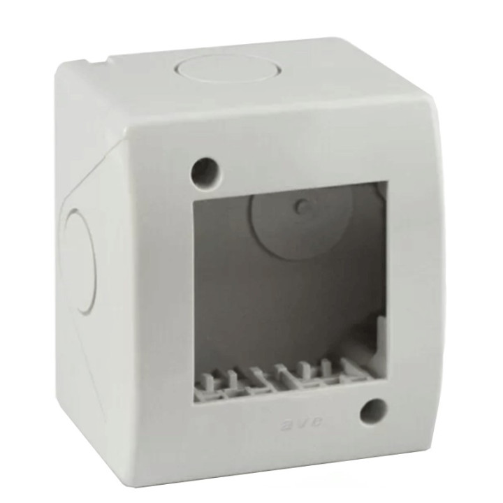 Idrobox Housing Ave 2 modules for pipe RAL7035 IP40 44Q02