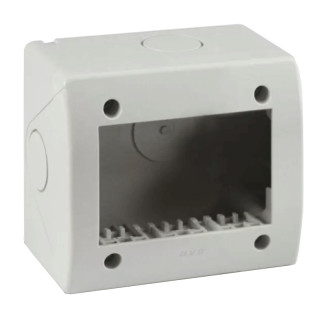 Idrobox Housing Ave 3 modules for pipe RAL7035 IP40 44Q03