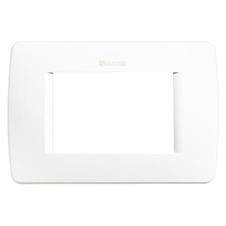 Bticino Luna plaque 3 modules blanc C4803BN