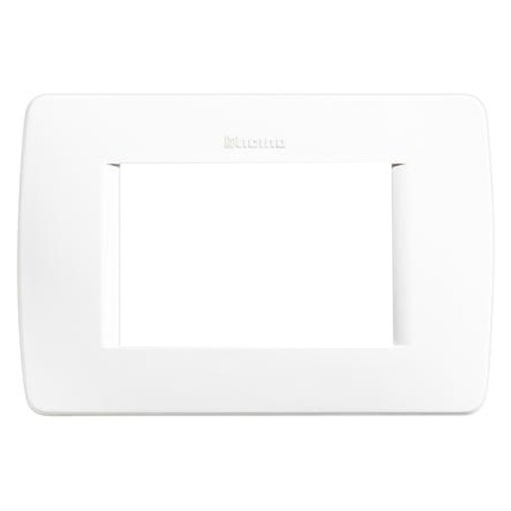 Bticino Luna placa 3 módulos blanco C4803BN