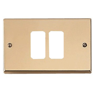 Plaque Master 2 trous centrés bronze pour supports master 351-RT