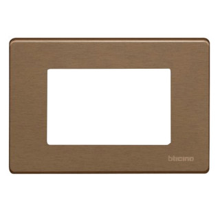 Plate Bticino Magic bronze 3 modules 503/3A/BR