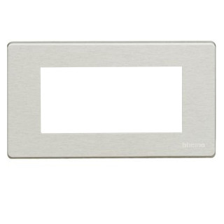 Placa de aluminio Bticino Matix 4 Plazas OXIDAL 504/4A/X