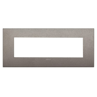 Placca Vimar Arke Classic 7 Moduli titanio matt 19657.04