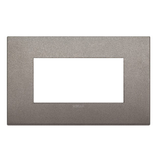 Placca Vimar Arke Classic 4 Moduli titanio matt 19654.04