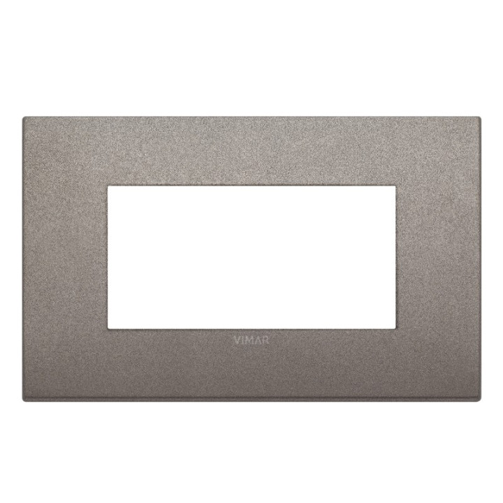 Plaque Vimar Arke Classic 4 Modules titane mat 19654.04