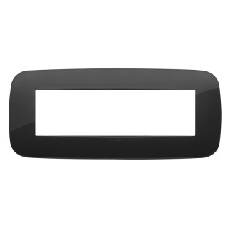 Plate Vimar Arke Round 7 modules black 19687.81