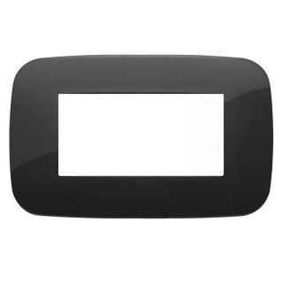 Plate Vimar Arke Round 4 modules black 19684.81