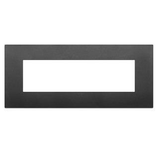 Placa Vimar Arke Classic 7 módulos negro 19657.71