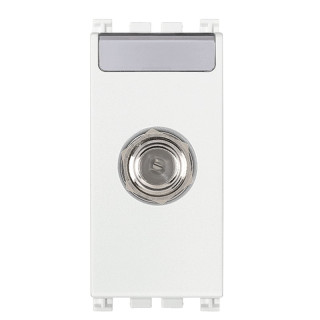 Conector F de TV Vimar Arke blanco 19318.