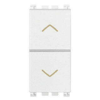 Vimar Arké deux boutons-poussoirs verrouillés NO+NO 10A blanc 19062.B