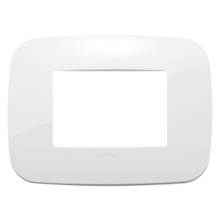 Plate Vimar Arke 3 modules Round White 19683.84