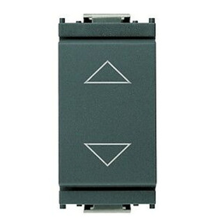 Doppeldrucktaster Vimar Idea mit Schalter 10A mit Pfeilen anthrazit 16150