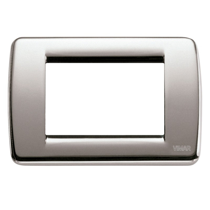 Vimar Idea Rondò Abdeckrahmen 3 Module gebürsteter Nickel 16753.34