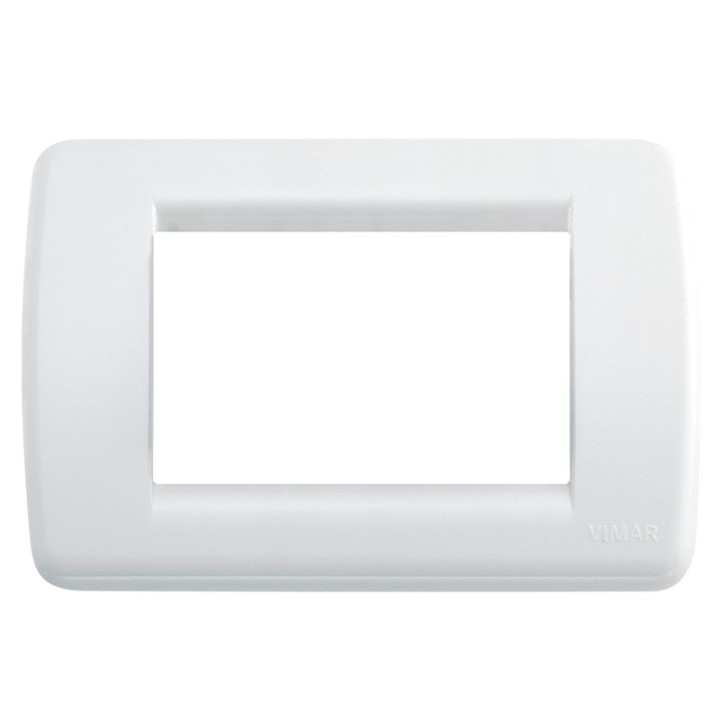 Vimar Idea plaque Rondò 3 modules blanc brillant 16763.01