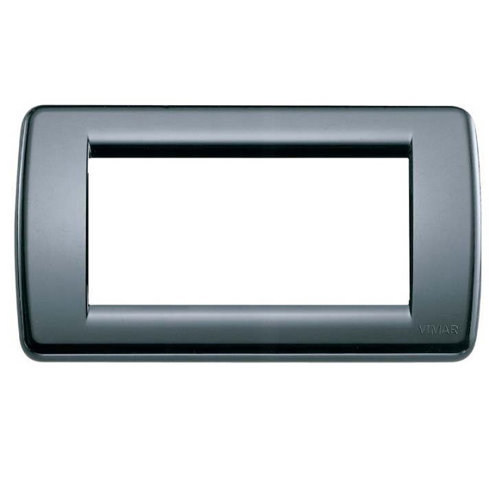 Vimar Idea Rondò placa 4 módulos gris grafito 16764.15