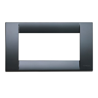 Plaque Vimar Idea 4 modules technopolymère gris graphite 16744.15