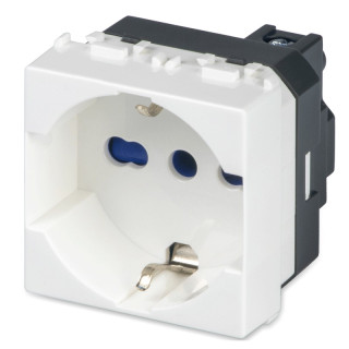 Master Mix prise schuko à deux voies 2P+T 10/16A blanc 21170