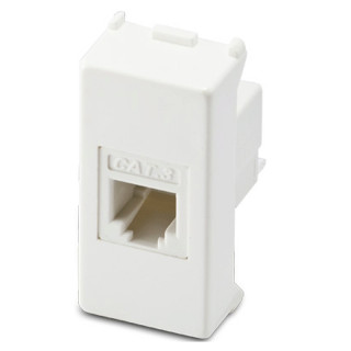 MASTER MIX TELEPHONE JACK RJ11 1 PLUG 6/4 WHITE 21215