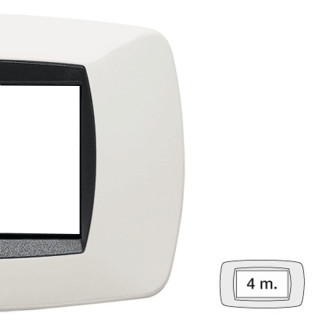 Master Modo plaque 4 modules blanc 39TC104