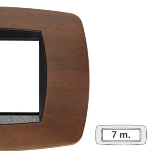 Placa Master Modo 7 módulos nogal oscuro 39TC457