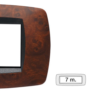 Master Modo plate 7 modules walnut root 39TC437