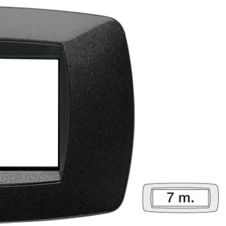 Master Modo plaque 7 modules noir 39TC207