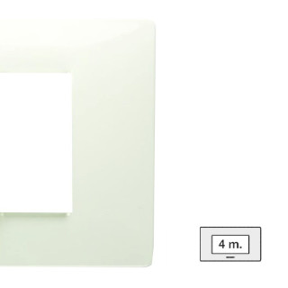 PLAQUE MASTER MIX 4 PLACES BLANC 21MX104