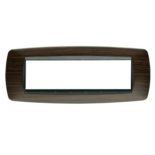 Plaque Master Modo 7 modules couleur wenge  39TC467