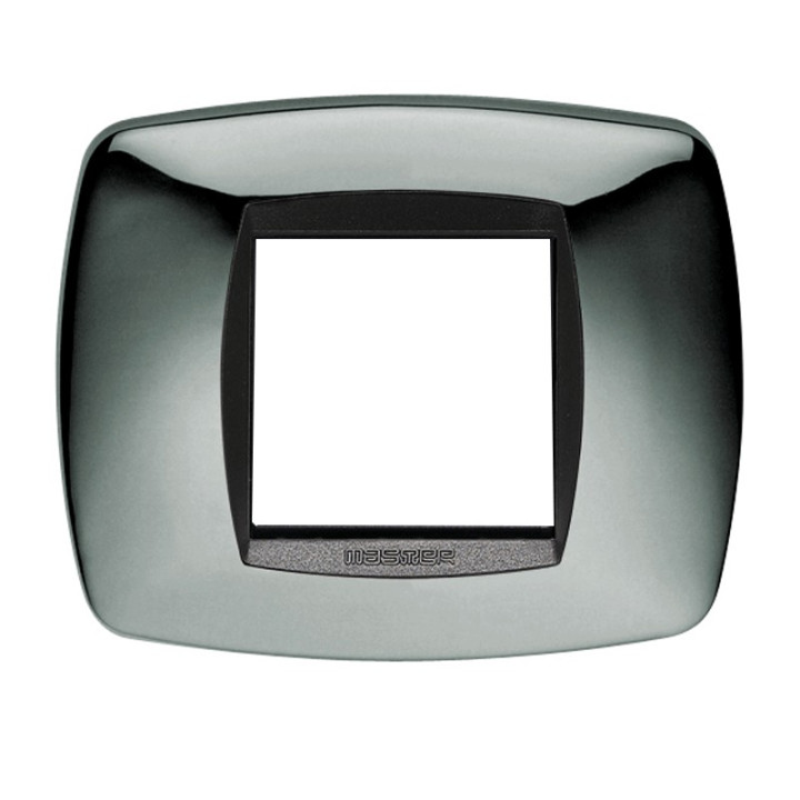 Master Modo plate 2 modules chrome 39TC222