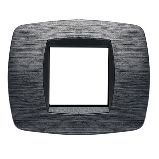 Placa Master Modo 2 módulos gris satinado 39TC512