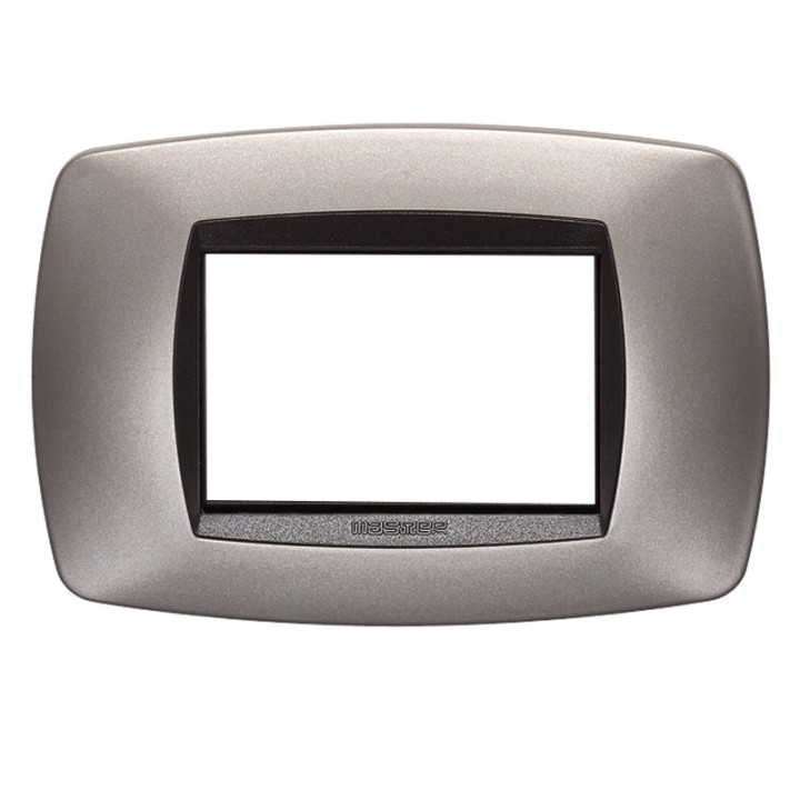 Master Modo Plate 3 modules matt bronze 39TC553