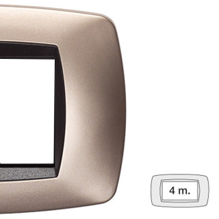 Plate Master Modo 4 Modules Cuivre Mat 39TC544