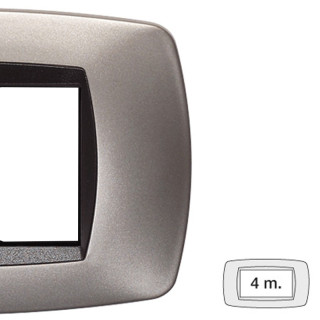 Placca Master Modo 4 Moduli Bronzo Opaco 39TC554