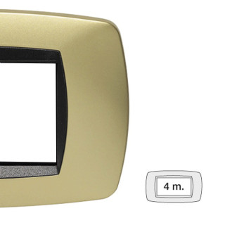 Master plate Modo 4 places Matt brass 39TC244