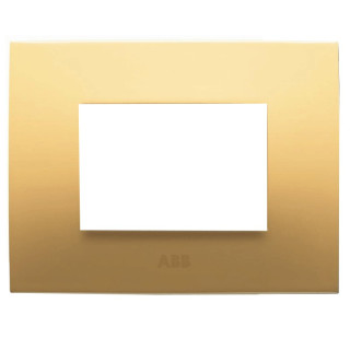 ABB CHIARA PLACCA 3 MODULI GIALLO PASTELLO 2CSK0311CH