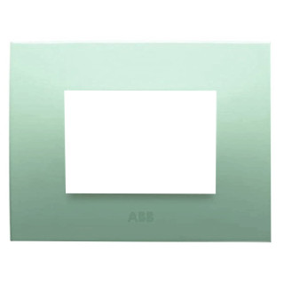 ABB CHIARA PLACA 3 MÓDULOS VERDE PASTEL 2CSK0313CH