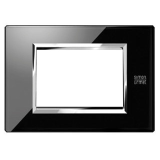 Urmet Simon Nea plate 3 modules black lava 13003.NR