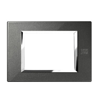 Urmet Simon Nea plaque 3 modules noir graphite 13903.NG